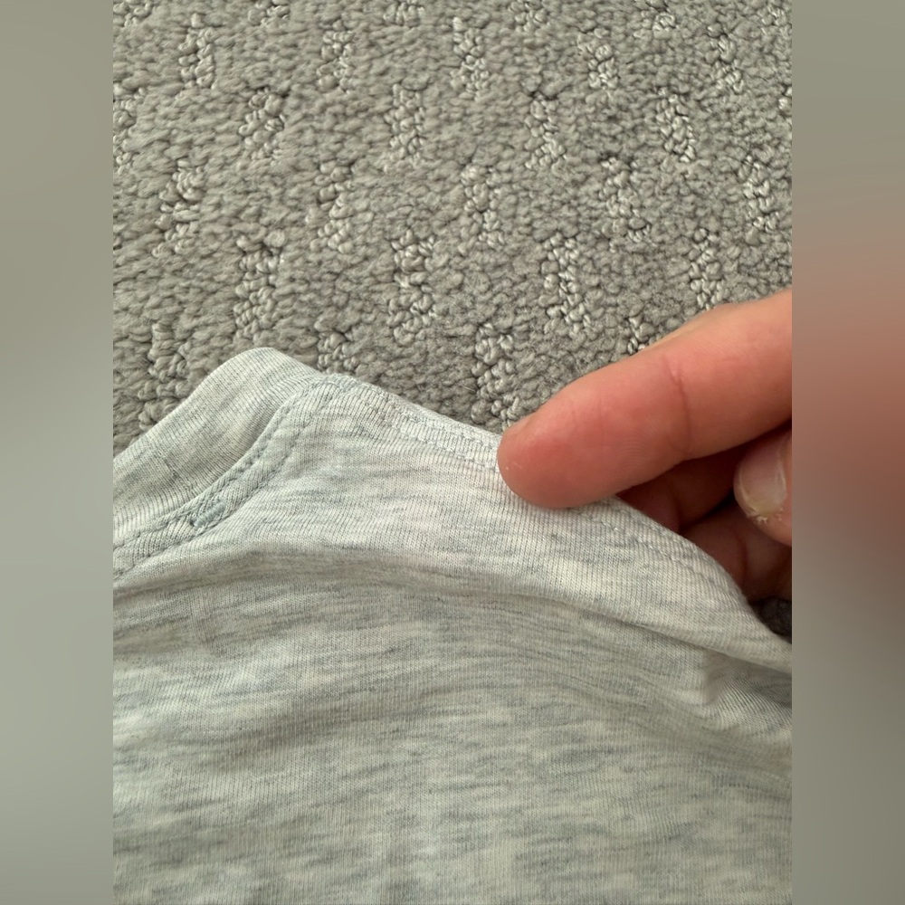 Lululemon Cates T-Shirt in Heathered Core Ultra Light Grey - Picture 9 of 11